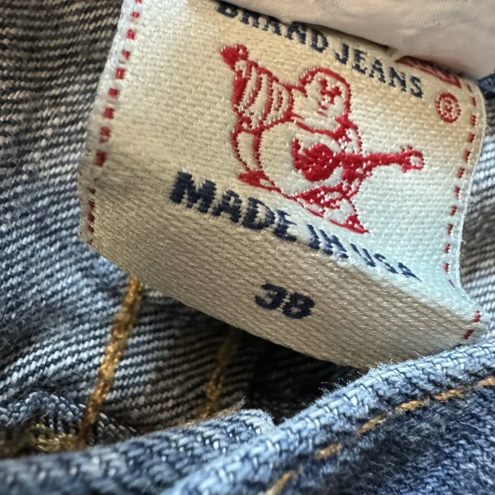 True Religion Joey Jeans Flap Pocket‎ Blue Men's Sz *38x26 READ
